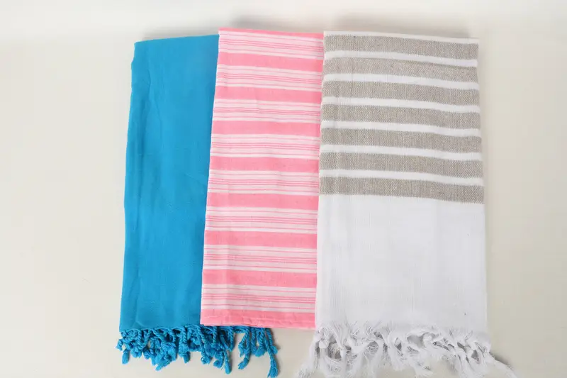 Gift For Mom, Traditional Turkish peshtemal for hammam, Lightweight towel, Quick-dry towel, Luxury towel, Gym Towel, 70x40 Cotton Set of 10 Towel - 8