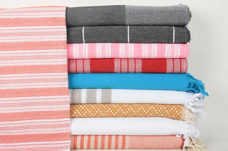 Gift For Mom, Traditional Turkish peshtemal for hammam, Lightweight towel, Quick-dry towel, Luxury towel, Gym Towel, 70x40 Cotton Set of 10 Towel - 1