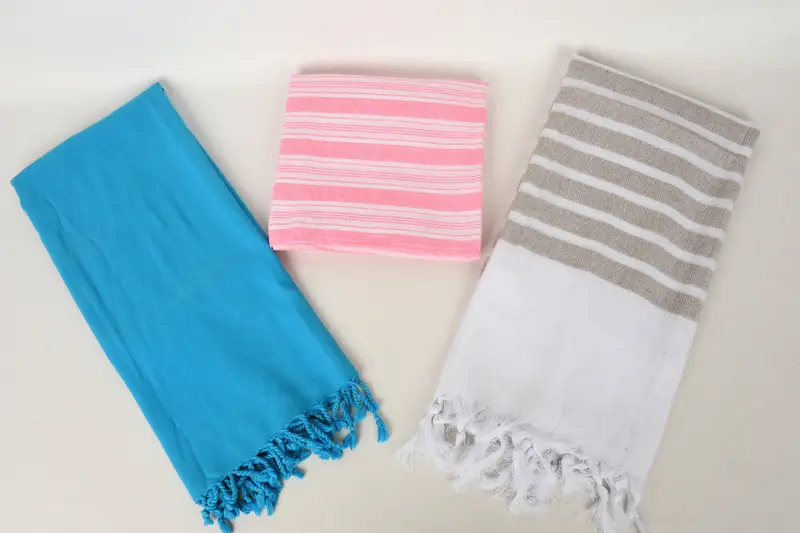 Gift For Mom, Traditional Turkish peshtemal for hammam, Lightweight towel, Quick-dry towel, Luxury towel, Gym Towel, 70x40 Cotton Set of 10 Towel - 7