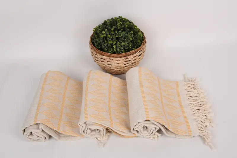 70x36 Linen Kilim Design Towel, Lightweight towel, Valentines Day Gift Idea, Organic Towel, Soft towel, Monogram Turkish Towel, Family Gift Basket - 8
