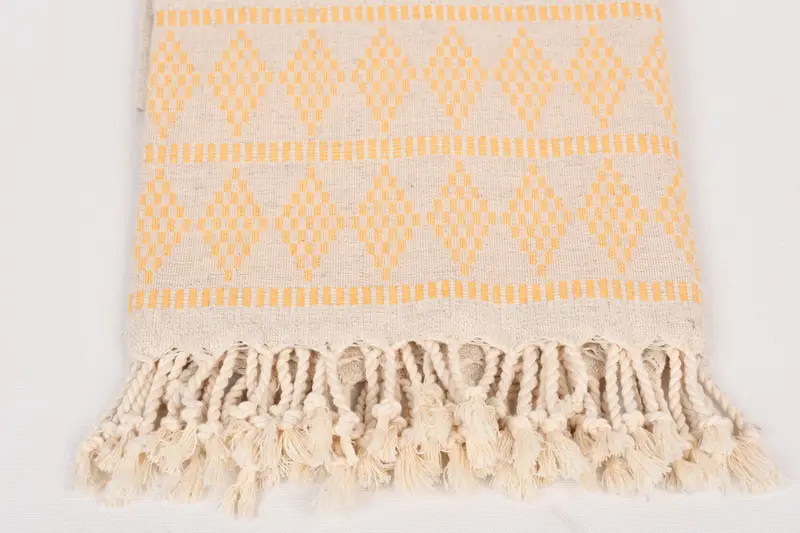 70x36 Linen Kilim Design Towel, Lightweight towel, Valentines Day Gift Idea, Organic Towel, Soft towel, Monogram Turkish Towel, Family Gift Basket - 3