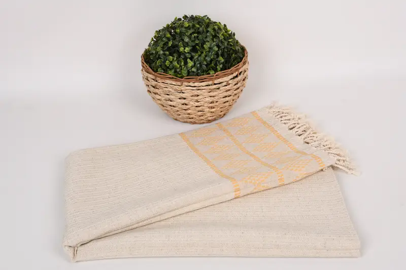 70x36 Linen Kilim Design Towel, Lightweight towel, Valentines Day Gift Idea, Organic Towel, Soft towel, Monogram Turkish Towel, Family Gift Basket - 4