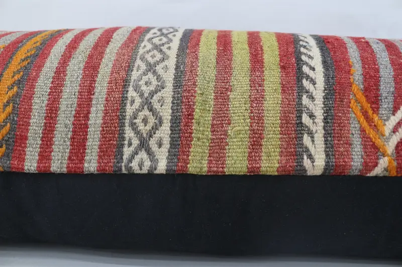16x48 Red Pillow Sham, Boho Pillow, Tapestry Cushion Case, Accent Pillow Cover, Rustic Pillow Sham, Turkish Pillow, Antique Pillows, Pillow Cover - 6