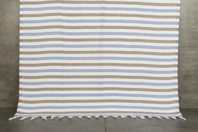 64x40 Cotton Striped Towel, Soft towel, Wedding Anniversary Gift, Embroidered Towel, Handwoven Turkish Towel, Bridal Gifts, Personalized Towel - 8