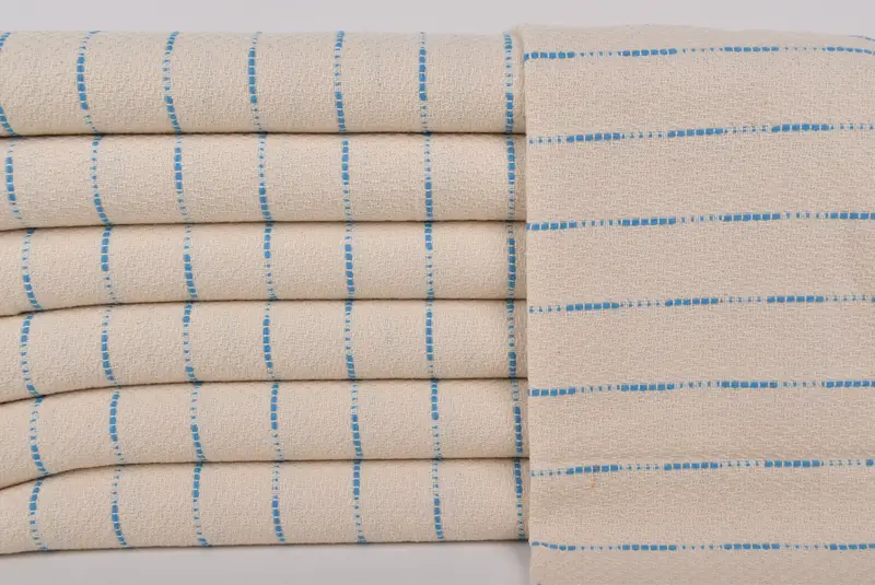 Wedding Favors, Monogram Kitchen Towel, Housewarming Gift, Holiday Towel, 36x18 Cotton Striped Design Towel, Bathroom Towels, Gift Boxes Tea Towels - 1