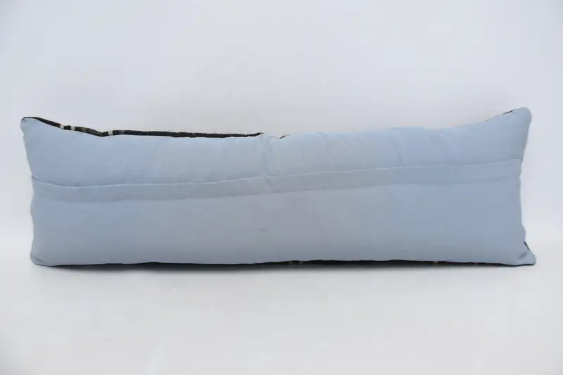 Throw Kilim Pillow, Vintage Pillow, 12x36 Brown Cushion, Personalized Gift Pillow Cushion, Pillow, Boho Pillow, Pastel Pillow Case, Muted Cushion - 6