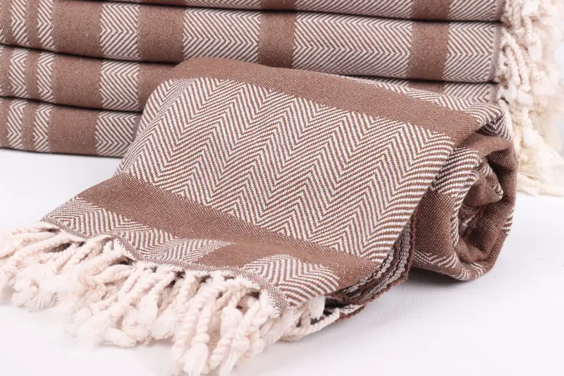Decorative Towel, Peshtemal Towel USA, 68x38 Cotton Chevron Towel, Christmas Favors, Custom Wedding Gifts, Bachelorette Gifts, Turkish beach towel - 9