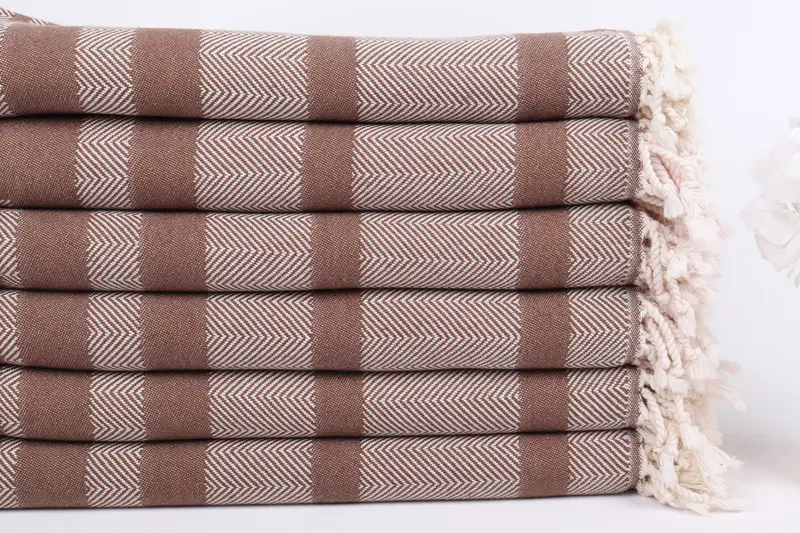 Decorative Towel, Peshtemal Towel USA, 68x38 Cotton Chevron Towel, Christmas Favors, Custom Wedding Gifts, Bachelorette Gifts, Turkish beach towel - 8