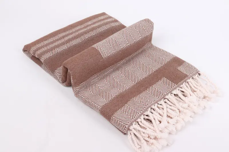 Decorative Towel, Peshtemal Towel USA, 68x38 Cotton Chevron Towel, Christmas Favors, Custom Wedding Gifts, Bachelorette Gifts, Turkish beach towel - 13