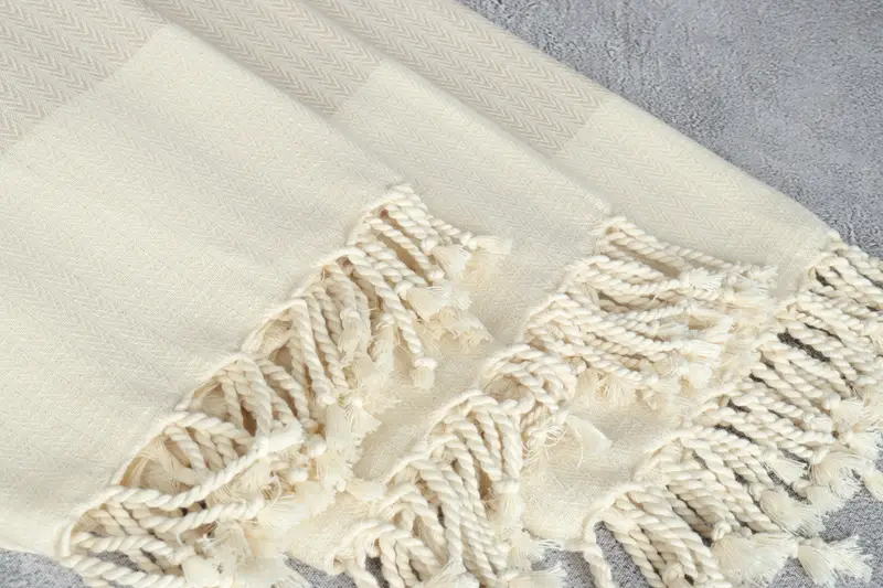 Eco-friendly Turkish towel for home and travel, Wedding Gifts Towel, Family Gift, 68x36 Cotton Palm Design Towel, Gifts For Him, Bridesmaid Gift - 5