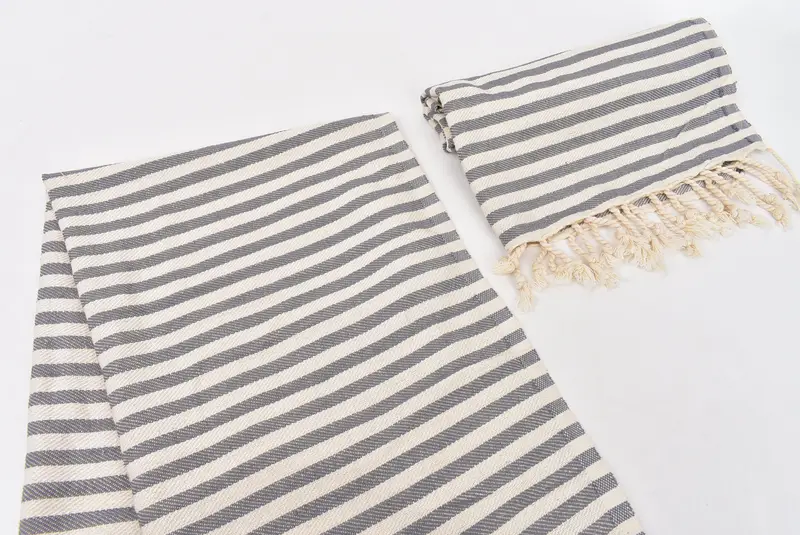 40x18 Cotton Striped Towel, Monogrammed Hand Towel, Bachelor Gift, Personalized Kitchen Towel, Personalized Gift, Gym Towel, Boyfriend Gift - 7