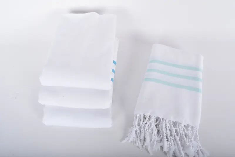 Wedding Favors, Kitchen Towel, Monogrammed Hand Towel, 40x20 Cotton Striped Towel, Gift For Coworker, Custom Wedding Gift From Bridesmaid - 8