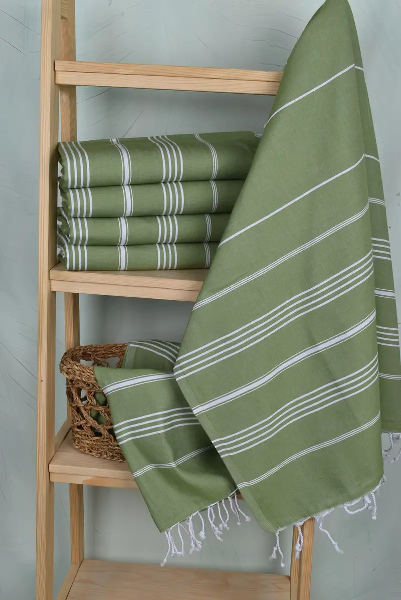 70x40 Cotton Striped Towel, Personalized Bridesmaid Gift, Travel towel, Organic Towel, Handmade Gift, Housewarming Gift, Turkish Beach Towel Bulk - 6