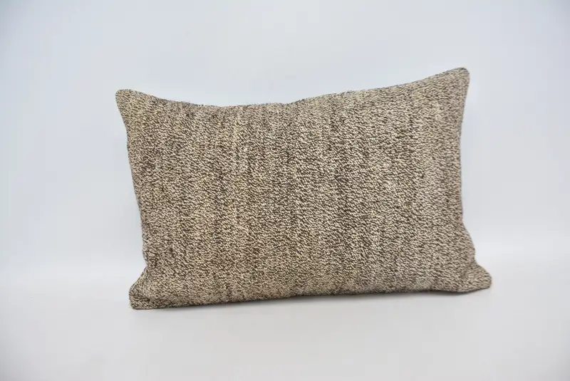 Throw Kilim Pillow, Kilim Pillow Cover, Interior Designer Pillow, Bright Cushion Cover, 16x24 Beige Pillow Cover, Pillow, Vintage Throw Cushion - 1