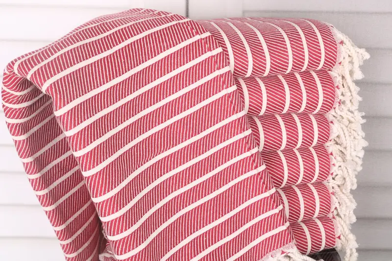 Bridesmaid Proposal Gift, 70x40 Bamboo Striped Towel, Absorbent Turkish towel, Personalized Towel Gift, Personalized Towel, Bridesmaid Gift - 1