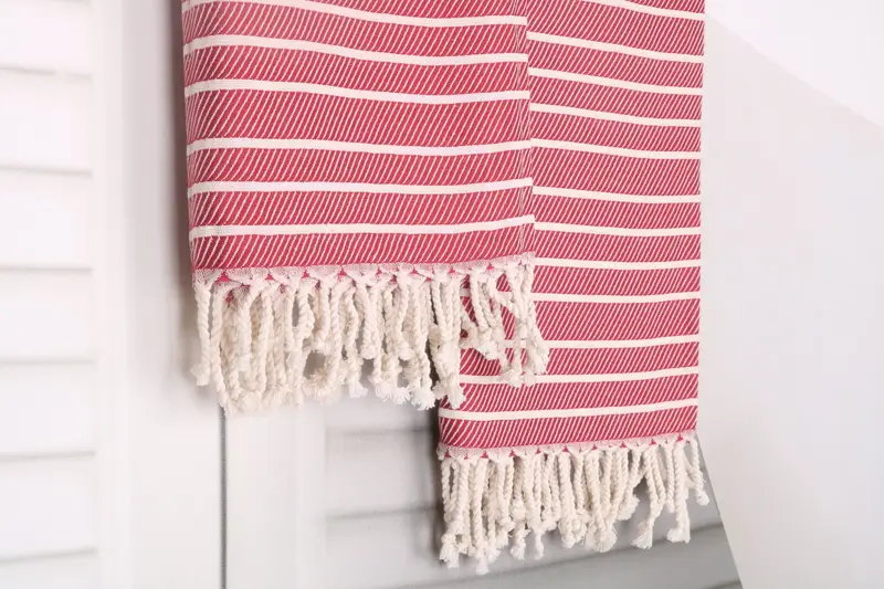 Bridesmaid Proposal Gift, 70x40 Bamboo Striped Towel, Absorbent Turkish towel, Personalized Towel Gift, Personalized Towel, Bridesmaid Gift - 8