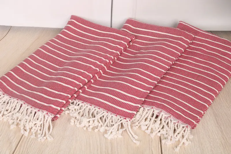 Bridesmaid Proposal Gift, 70x40 Bamboo Striped Towel, Absorbent Turkish towel, Personalized Towel Gift, Personalized Towel, Bridesmaid Gift - 6