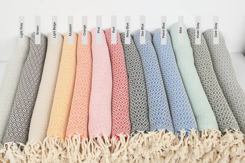 Bachelorette Party Personalized Diamond Design Cotton Beach Towel, 70x40 Inches