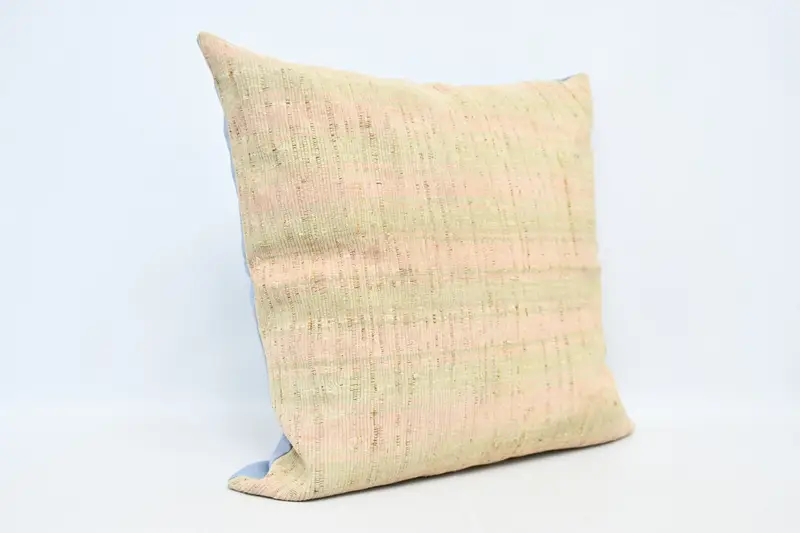 Kilim Pillow, Interior Designer Pillow, Pillow Cover, Toss Pillow Sham, Kilim Cushion Sham, Toss Pillow Cover, 32x32 Beige Pillow Case - 3