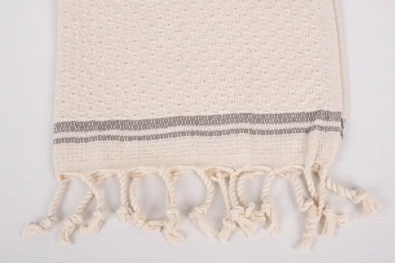 Bachelorette Hediyeleri, En İyi Düğün Hediyesi, Monogram Mutfak Havlu, Monogramlı El Havlu, Türk Çay Havlusu, Organik Havlu, 38x18 Pamuklu Çizgili Havlu - 3