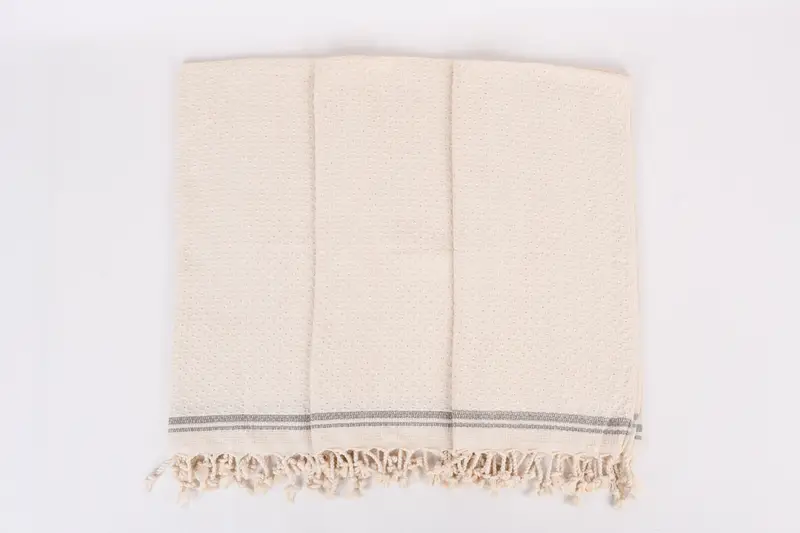 Bachelorette Hediyeleri, En İyi Düğün Hediyesi, Monogram Mutfak Havlu, Monogramlı El Havlu, Türk Çay Havlusu, Organik Havlu, 38x18 Pamuklu Çizgili Havlu - 7