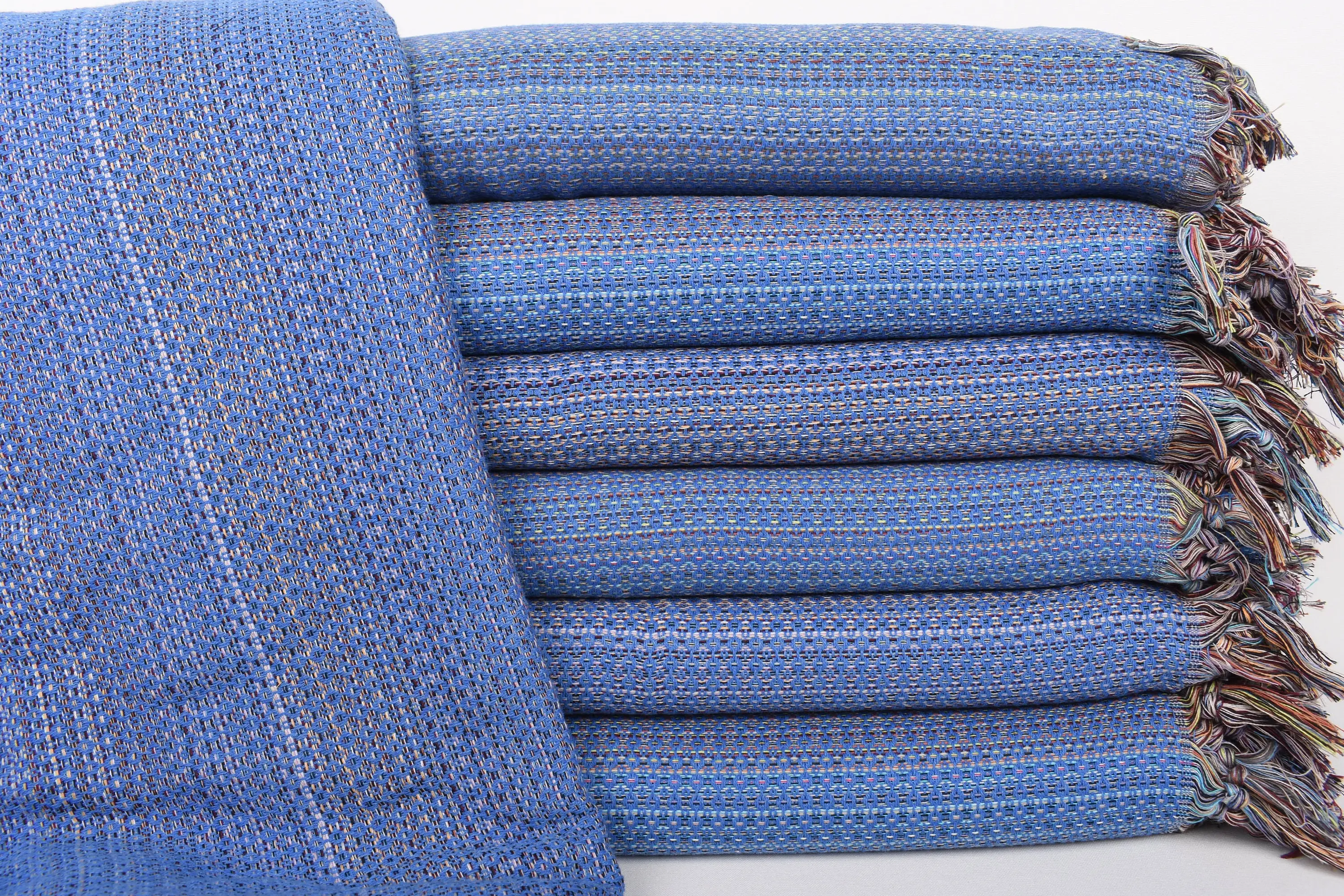 Bedspread Oversized Beach Towel Parliament Blue Diamond Throw, 89x87 Inches - 1