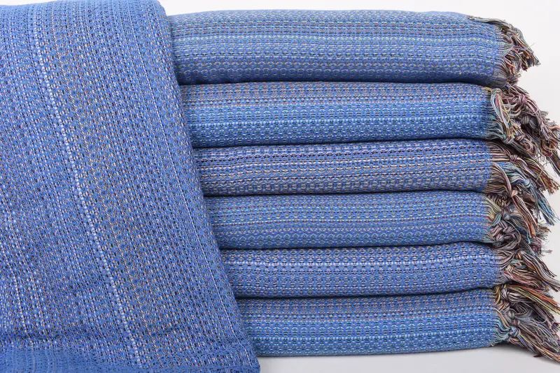 Bedspread Oversized Beach Towel Parliament Blue Diamond Throw, 89x87 Inches