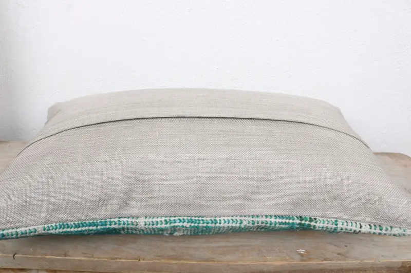 12x20 Green Pillow Sham, Oriental Cushion, Anatolian Cushion Case, Pillow, Pillow for Sofa, Boho Pillow Sham Cover, Interior Designer Pillow - 7