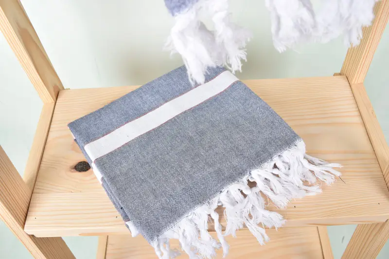 Employee Gifts, Yoga Towel, 70x40 Cotton Striped Towel, Authentic Turkish hammam peshtemal, Gift For Him, Spa Towel, Beach Towel Gift, Cotton towel - 5