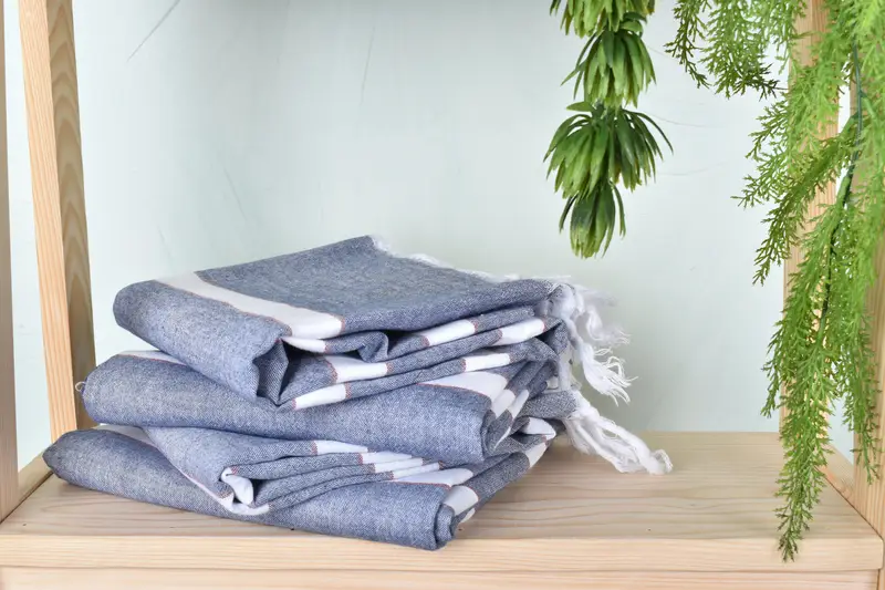 Employee Gifts, Yoga Towel, 70x40 Cotton Striped Towel, Authentic Turkish hammam peshtemal, Gift For Him, Spa Towel, Beach Towel Gift, Cotton towel - 7