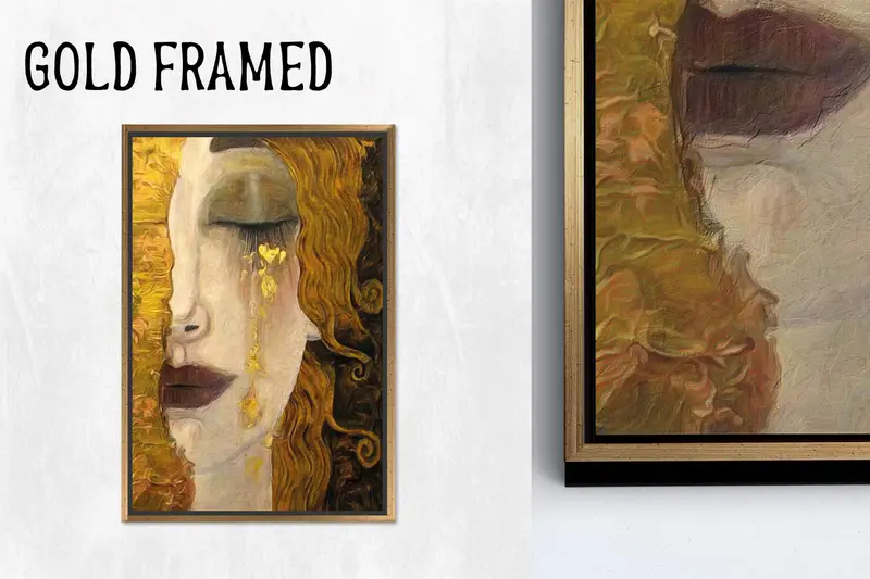 Gustav Klimt Kanvas Tablo: Freya'nın Gözyaşları, Modern Sanatın Zarafeti