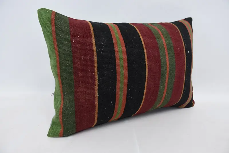 16x24 Red Pillow Sham, Accent Throw Cushion, Kilim Cushion Sham, Chair Pillow Case, Antique Pillows, Knitted Pillow Case, Cushion, Pillow for Couch - 3