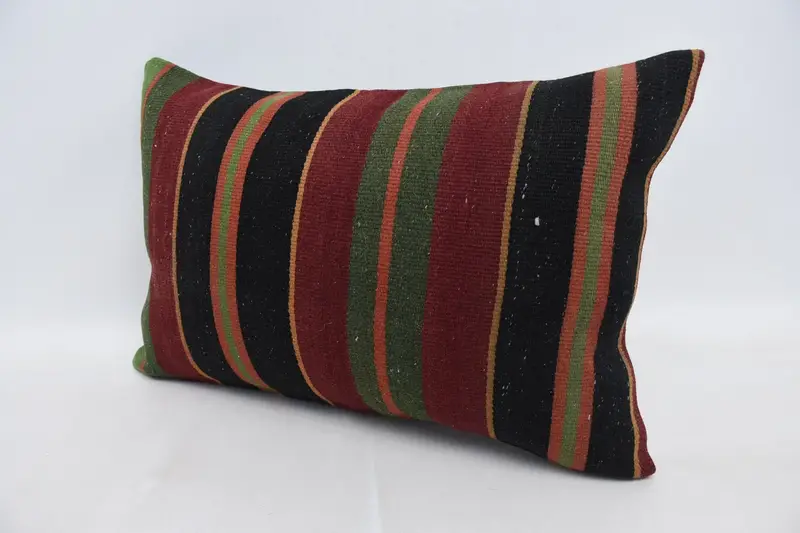 16x24 Red Pillow Sham, Accent Throw Cushion, Kilim Cushion Sham, Chair Pillow Case, Antique Pillows, Knitted Pillow Case, Cushion, Pillow for Couch - 4