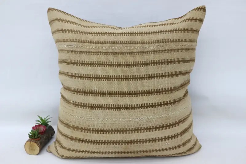 Cushion Cover, Pet Cushion Case, Kilim Pillow, Vintage Kilim Pillow, 32x32 Beige Cushion, Retro Throw Cushion Case, Bed Pillow, Pillow for Couch - 4