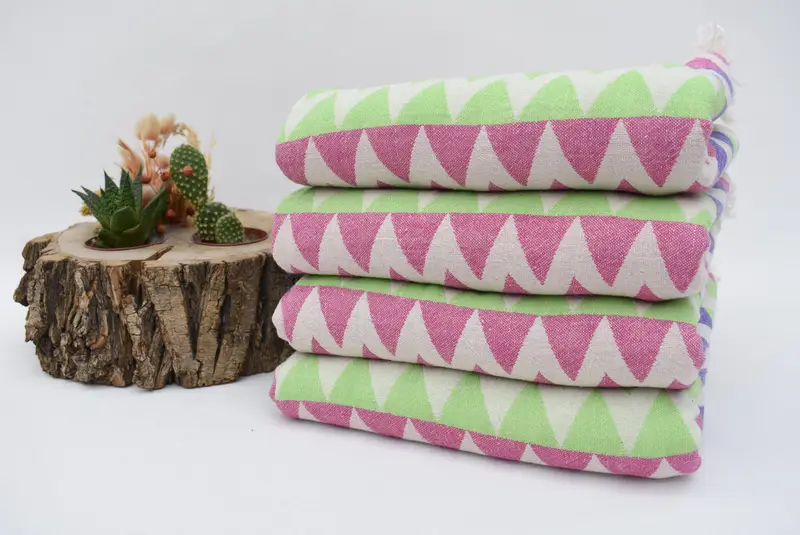 Vegas Bachelorette Party Favors, Family Gift, Custom Beach Towel, Bridal Shower Gift, 70x40 Cotton Zigzag Design Towel, Large Turkish Towel - 3