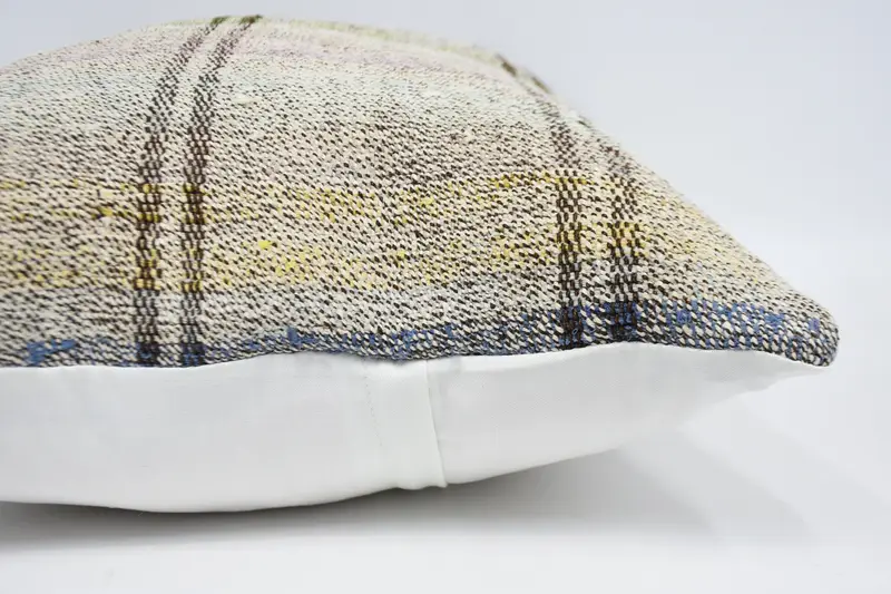 Handmade Kilim Cushion, 20x28 White Pillow Cover, Vintage Kilim Throw Pillow, Cushion Case, Handmade Rug Seat Pillow Cover, Kilim Pillow - 5