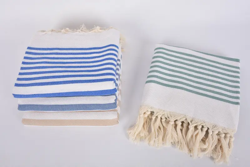 70x40 Cotton Striped Towel, Valentines Gift, Gym Towel, Lightweight Turkish towel, Quick-dry peshtemal, Turkish Towel Beach Towel, Home Decor Gifts - 8