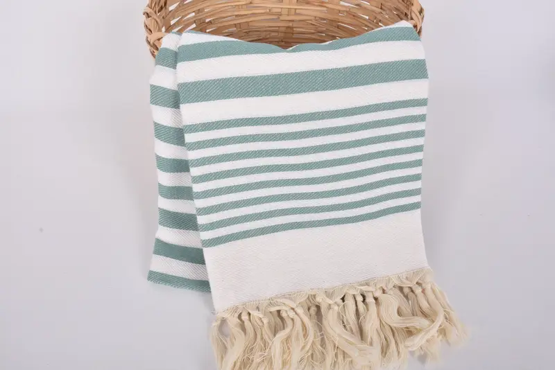 70x40 Cotton Striped Towel, Valentines Gift, Gym Towel, Lightweight Turkish towel, Quick-dry peshtemal, Turkish Towel Beach Towel, Home Decor Gifts - 5