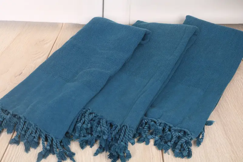 Fouta towel, Turkish Bath Towel Set, Personalize Gift, Personalized Beach Towel, 70x32 Cotton Geometric Stonewashed Towel, Custom Wedding Gifts - 6