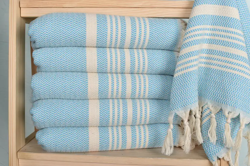 40x18 Cotton Striped Towel, Customized Towels, Monogram Kitchen Towel, Gift For Him, Monogram Turkish Bath Towel, Wedding Gift, Bathroom Towels - 2