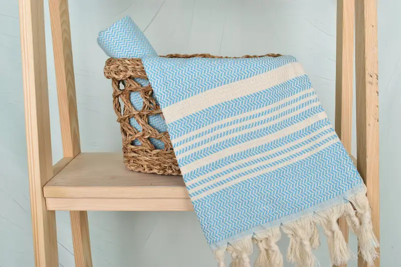 40x18 Cotton Striped Towel, Customized Towels, Monogram Kitchen Towel, Gift For Him, Monogram Turkish Bath Towel, Wedding Gift, Bathroom Towels - 4
