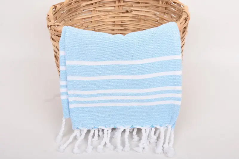 Wedding Gift, Best Wedding Gift, Organic Towel, Gifts For Him, 38x18 Cotton Striped Towel, Small Bath Towels, Bathroom Towels, Valentines Day Gift - 5