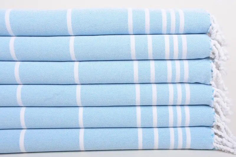 Wedding Gift, Best Wedding Gift, Organic Towel, Gifts For Him, 38x18 Cotton Striped Towel, Small Bath Towels, Bathroom Towels, Valentines Day Gift - 3