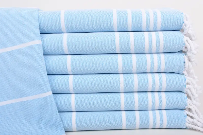 Wedding Gift, Best Wedding Gift, Organic Towel, Gifts For Him, 38x18 Cotton Striped Towel, Small Bath Towels, Bathroom Towels, Valentines Day Gift - 1
