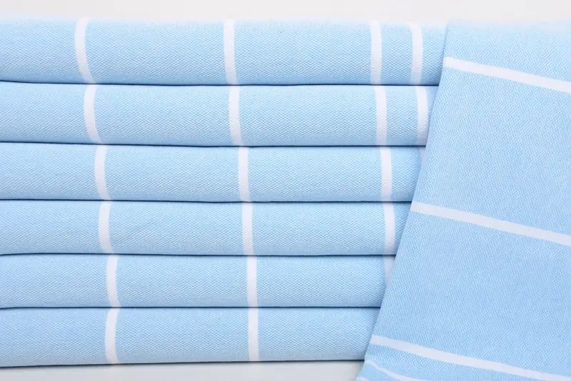 Wedding Gift, Best Wedding Gift, Organic Towel, Gifts For Him, 38x18 Cotton Striped Towel, Small Bath Towels, Bathroom Towels, Valentines Day Gift - 2