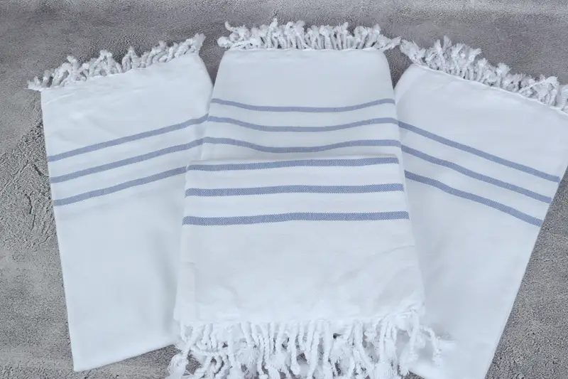 Wedding Favors, Housewarming Gift, Bachelorette Party Gifts, Peshtemal Towel, Turkish Bath Towel Set, 70x40 Cotton Striped Towel, Christmas Gift - 4