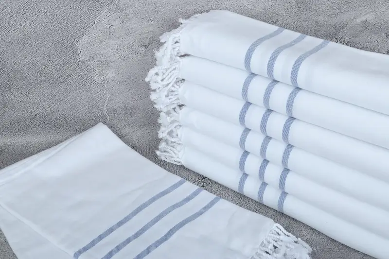 Wedding Favors, Housewarming Gift, Bachelorette Party Gifts, Peshtemal Towel, Turkish Bath Towel Set, 70x40 Cotton Striped Towel, Christmas Gift - 2