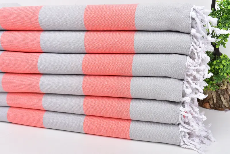 70x40 Cotton Striped Towel, Holiday Towel, Bachelorette Towel, Wedding Gift, Beach Size Towel, Soft towel, Bridal Shower Favors, Customized Towels - 3