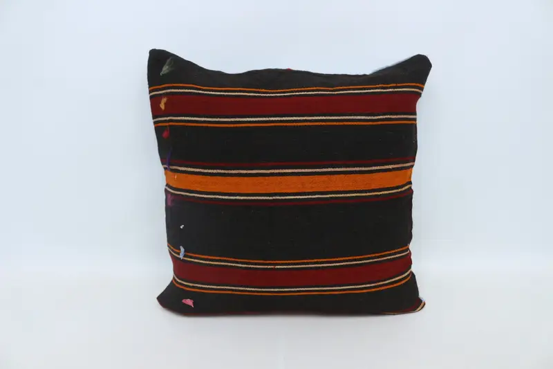 Pillow Cover, Gift Pillow, Home Decor Pillow, Antique Pillows, Hippie Throw Cushion, 28x28 Brown Pillow, Sofa Bolster Pillow Case - 1