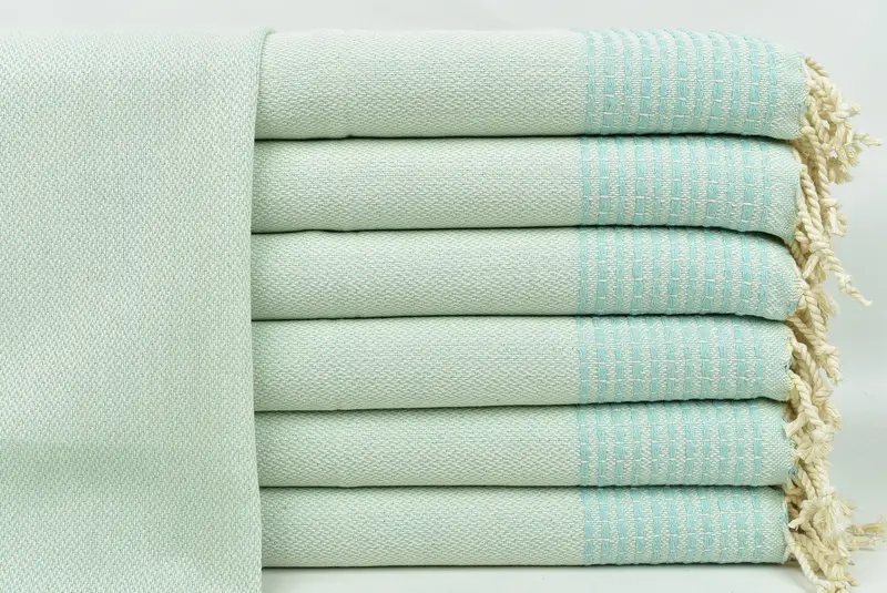 Monogram Mutfak Havlu, 40x20 Pamuklu Çizgili Havlu, Ev Dekoru Hediyeleri, Monogram El Havlu, Konuk Havlusu, Nedime Hediyeleri, Nakış Havluları - 1